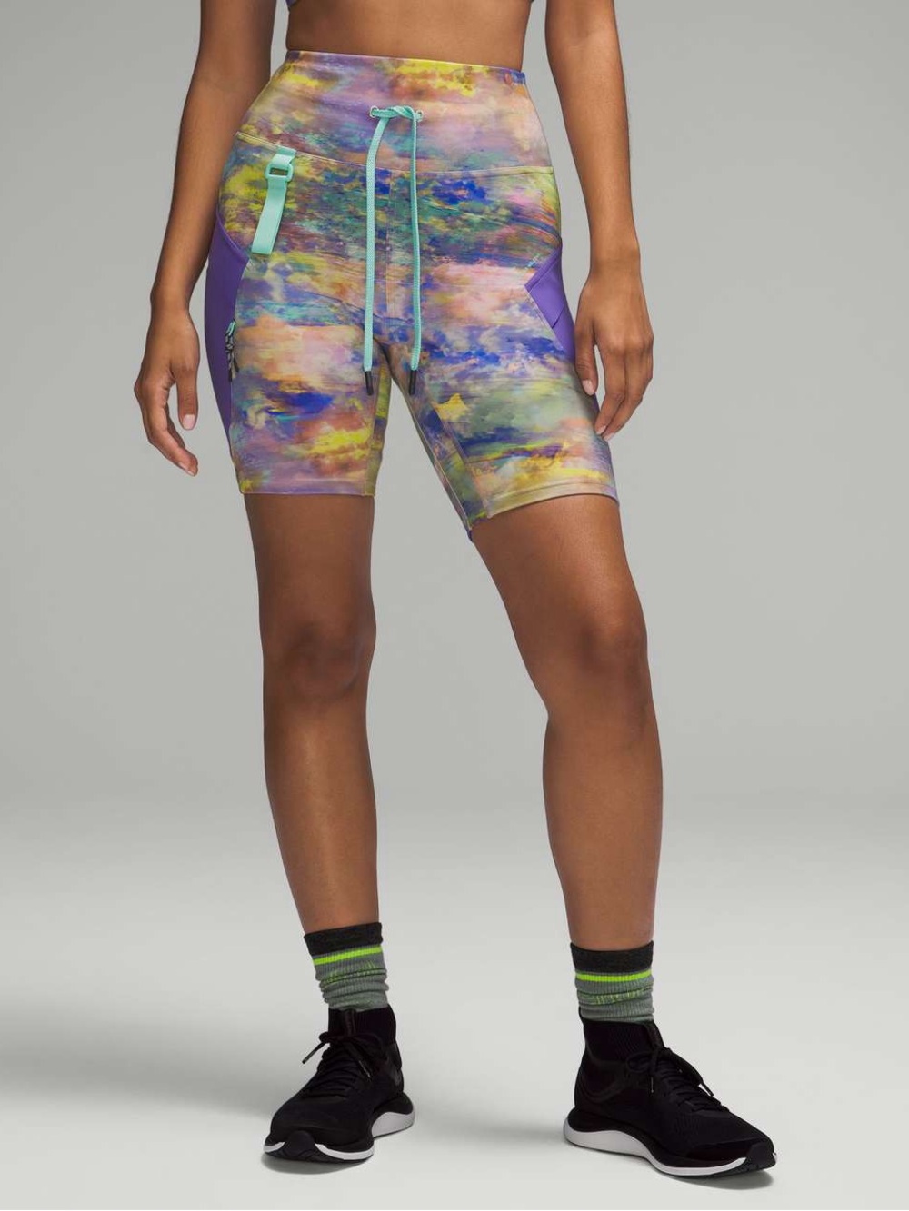 LULULEMON Cargo Super-High-Rise Hiking Short 8" in Altered Nature Multi ALNM 4